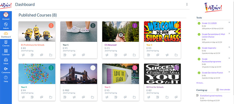 canvas platform axion frontistirio xenwn glosswn